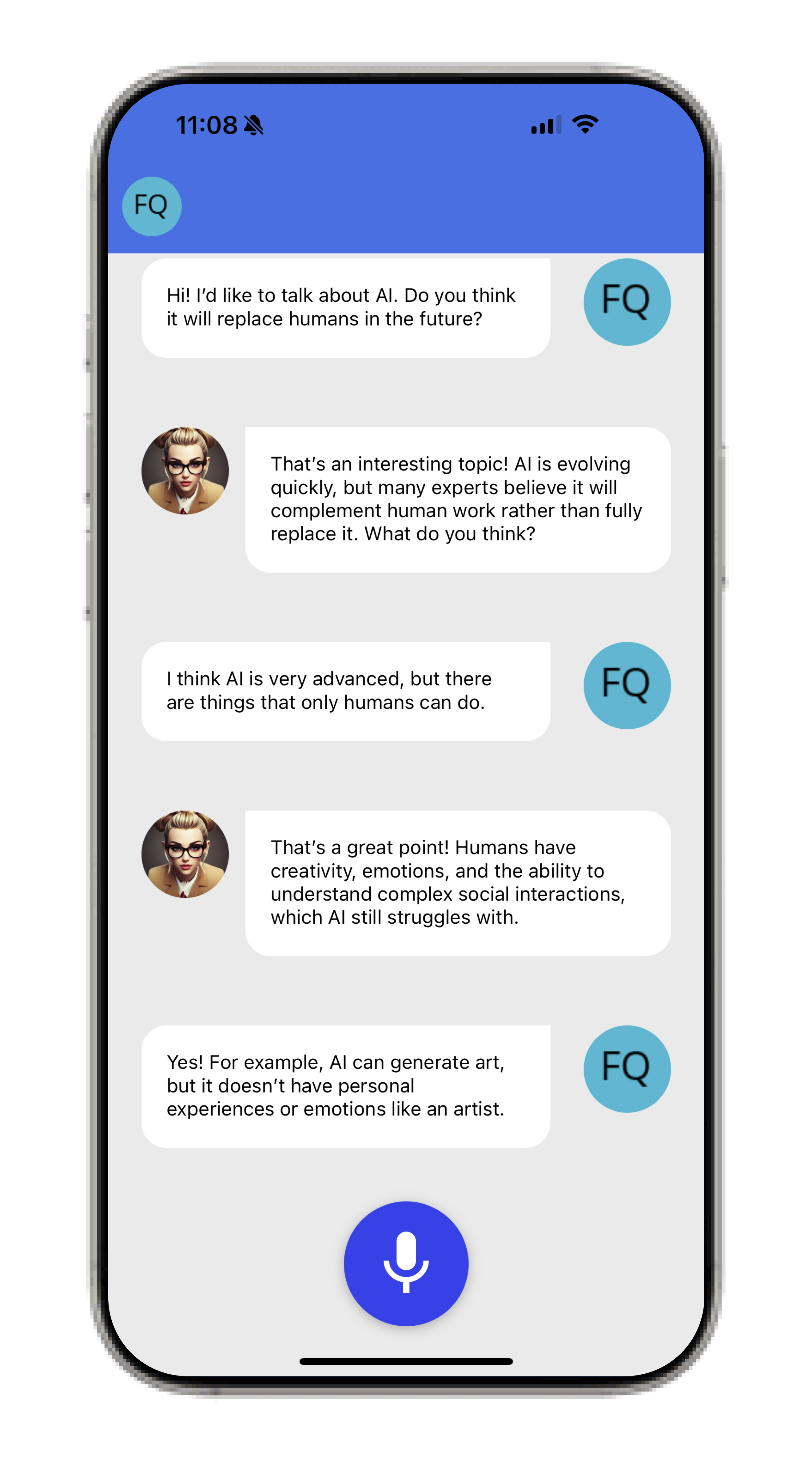 AI debate screen